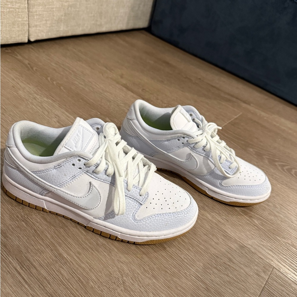 Nike White and Tan Sneakers